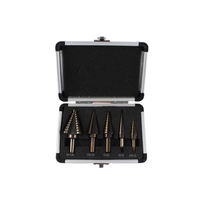 5 pièces M35 Hss Cobalt forets étagés haute Performance 4-32mm poignée hexagonale en acier à grande vitesse tige droite pour une utilisation en plastique