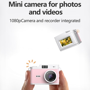 กล้องดิจิตอลย้อนยุค 1080P ขนาด 0.96 นิ้ว พร้อมสายคล้องคอแบบนาโน กล้องวิดีโอขนาดเล็กสไตล์วินเทจสำหรับเด็ก เซ็นเซอร์ภาพ CMOS รองรับ MicroSD - Product Image 6