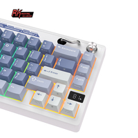 Clavier mécanique RK ROYAL KLUDGE RK M65 sans fil/BT/2.4G/USB-C, clavier gamer à joints interchangeables à chaud avec TFT