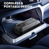 Compresseur d'air automatique sans fil 150PSI amélioré pour voiture Mini gonfleur de pneu électrique 4000mAh avec fonction Power Bank