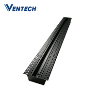 Système HVAC Ventech ODM/OEM, grille d'aération linéaire en aluminium réglable pour plafond, diffuseur à fentes avec boîte de plénum