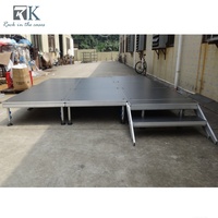 Système d'équipement de scène de haute qualité, plateforme de scène en aluminium, scène modulaire pour mariage, concert, événement