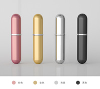 Flacon de parfum miniature portable de 5 ml en verre avec bouchon à vis plat, sérigraphié, avec diffuseur à roseaux