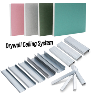 Bán buôn 9.5mm/12mm trần thạch cao chống ẩm tấm thạch cao vách thạch cao - Product Image 3