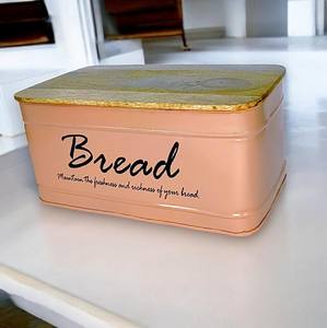 Vintage Style Smooth Container Elegant <b>Storage</b> For Home Multi Purpose Use Jar For Food Metal Kitchen Cantainer Set With Lid - Product Image 1