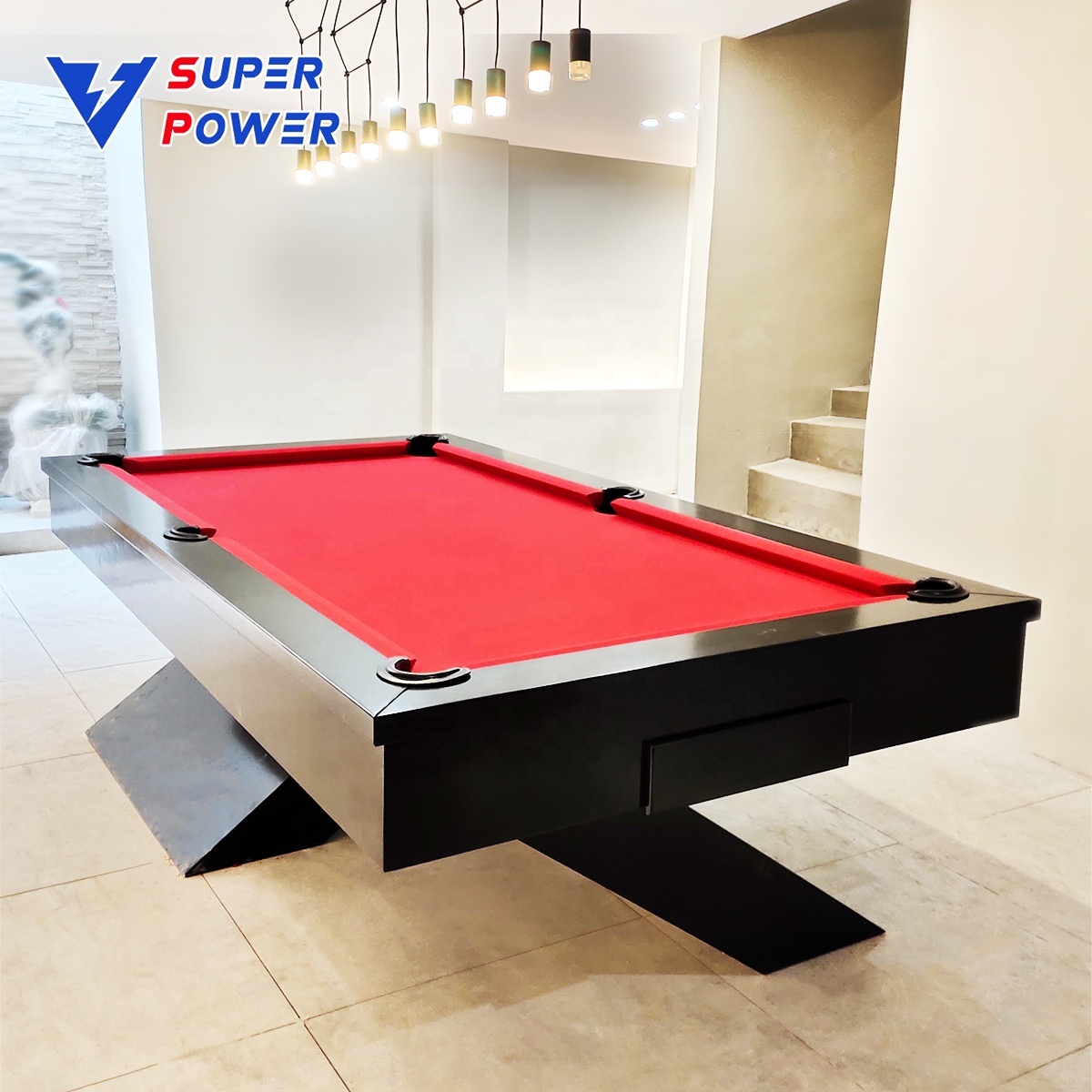 Económico mesa de billar 8ft 9ft piscina mesa de juego con accesorios incluyen