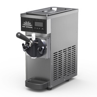 Mini machine à glace molle 450W, machine à glace portable à saveur unique, 4-5L/H, petite machine de comptoir pour usage domestique
