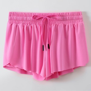 YIYI En gros Short papillon fluide 2-en-1 pour <span class=keywords><strong>femme</strong></span>, taille mi-haute, en soie glacée fluide, style preppy, pour le tennis, le yoga, l'entraînement et la course - Product Image 4