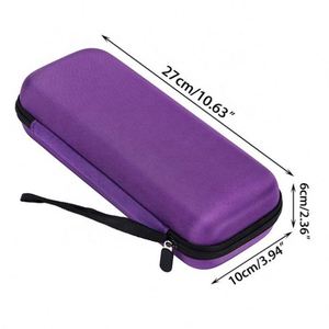 Hard Cover Essential Oil <b>Case</b> Ampoule Pipe Holder Bag Bottles Organizer <b>Case</b> Travel Carrying Perfume Sample Bag with Hand Strap - Product Image 3