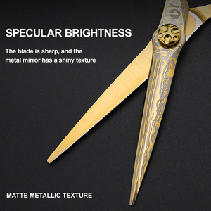 Chuyên Nghiệp 6-Inch Thép Không Gỉ Salon Tóc Kéo Thiết Kế Thời Trang Vàng In Cho Cắt Tạo Kiểu Cho Thợ Cắt Tóc Tạo Kiểu Tóc - Product Image 4