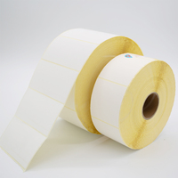 Thermopapier-Etiketten 58x40mm Rote Vorderseite und Weiße Rückseite Bestseller Thermopapier-Etiketten