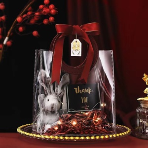 Biểu Tượng Tùy Chỉnh Rõ Ràng PVC Quà Tặng Đám Cưới Túi Nhỏ Đáng Nhớ Giá Trị Ủng Hộ Đám Cưới Cho Khách Thư Mô Hình - Product Image 3