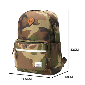 For Vintage Canvas Rucksack Stylish Hiking <b>Backpack</b> Zipper <b>Large</b> Capacity Arcuate Shoulder Strap Outdoor Travel <b>Backpack</b> - Product Image 6