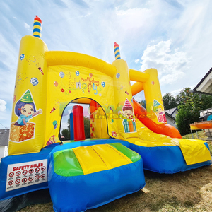 Château gonflable d'anniversaire pour enfants avec toboggan - Product Image 2