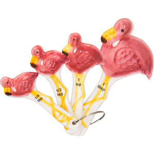 Tùy chỉnh bền 4 Bộ Flamingo gốm đo ly và thìa cho nhà bếp - Product Image 4