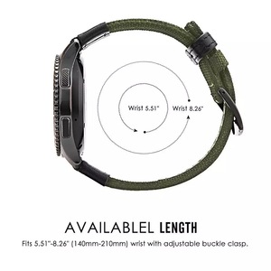 Bracelets de montre de remplacement en toile à dégagement rapide Bracelet de montre <span class=keywords><strong>sport</strong></span> 22mm 20mm Bracelets en nylon Bracelet de montre de fixation noir <span class=keywords><strong>bleu</strong></span> - Product Image 5