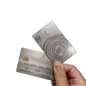 Tarjeta <span class=keywords><strong>de</strong></span> Crédito <span class=keywords><strong>de</strong></span> Metal Personalizada <span class=keywords><strong>de</strong></span> la <span class=keywords><strong>Mejor</strong></span> Calidad del Mundo, Tarjeta Visa <span class=keywords><strong>de</strong></span> Acero, Tarjeta Mastercard con Nombre y Número Grabados <span class=keywords><strong>para</strong></span> Tarjeta Bancaria DIY - Product Image 5