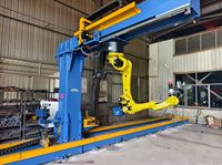 Solution intégrée de soudage pour équipement mécanique à 6 axes avec bras robotisés de 2100 mm de portée, équipés de PLC et de moteur