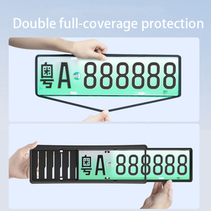 Cadre de <span class=keywords><strong>plaque</strong></span> d'<span class=keywords><strong>immatriculation</strong></span> flottant pour Tesla New Model Y, cadre latéral de <span class=keywords><strong>plaque</strong></span> d'<span class=keywords><strong>immatriculation</strong></span> pour véhicule à énergie nouvelle, accessoires extérieurs de voiture - Product Image 3