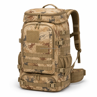Sac à dos tactique personnalisé pour la chasse en plein air, système MOLLE, multi-compartiments, compartiment pour ordinateur portable, hydratation, durable, camping, voyage