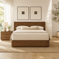 Lit de luxe pour chambre de villa de resort, lit rembourré de luxe pour chambre de resort, mobilier d'intérieur, mobilier de chambre d'hôtel moderne