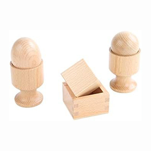 Montessori lấy cảm hứng từ các đối tượng lắp ráp đồ chơi bằng gỗ để thực hành động cơ tốt kỹ năng giáo dục bé Đồ chơi đặt cho 6-12 tháng - Product Image 2