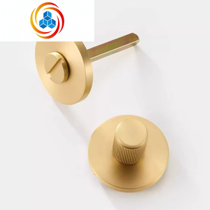ชุดล็อคประตูบานเลื่อนทองเหลืองแท้ สีดำด้าน สำหรับห้องน้ำ แบบ OEM - Product Image 1