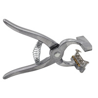 Instrument vétérinaire en alliage d'aluminium, pince à tatouer pour le corps des porcs, marqueur d'oreille, machine à tatouer pour porcs et chiens avec numéros et lettres