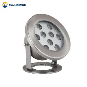 SYA-402 الغاطسة led RGB الأبيض LED نافورة 12v تحت الماء بركة مصباح قارب تحت مصباح إضاءة يعمل تحت الماء