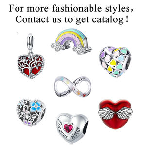 Liontin Perak Sterling 925 Super Mom, Liontin I <span class=keywords><strong>Love</strong></span> My Family, Liontin Anak untuk Pembuatan Perhiasan Gelang - Product Image 6