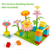 Blocs de construction pour enfants fleurs Mini briques de construction jouets filles enfants jouets bricolage cadeau Bouquet de fleurs sauvages jouets décoratifs pour la maison