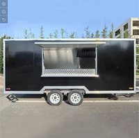 Le camion de restauration le plus populaire, stand de restauration, poulet frit, remorque de camion de restauration en fibre de verre avec cuisine complète, boissons fraîches