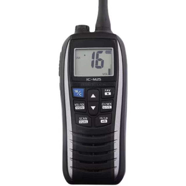 Walkie Talkie VHF Marine Floating Radio VHF IC-M25  Handheld Marine Radio Walkie Talkie Waterproof Martime Signal Transceiver
