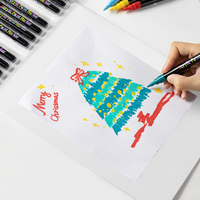 Lot de 32 marqueurs innovants en plastique acrylique coloré sans saignement et résistant à la lumière pour les notes bibliques à l'usage scolaire