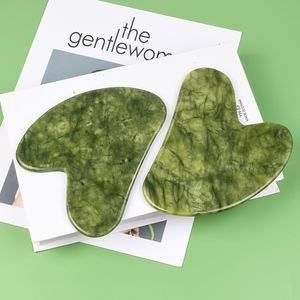 100% Real Natural verde Jade Big <span class=keywords><strong>Gua</strong></span> <span class=keywords><strong>Sha</strong></span> Board cuerpo grande Guasha herramienta de masaje venta al por mayor Jadeíta verde Jade <span class=keywords><strong>Gua</strong></span> <span class=keywords><strong>Sha</strong></span> - Product Image 5