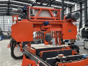 <span class=keywords><strong>Scie</strong></span> à ruban horizontale hydraulique diesel SW40E, diamètre de coupe maximal du bois de 1000 mm, machine à scier le bois avec retournement automatique du bois - Product Image 2