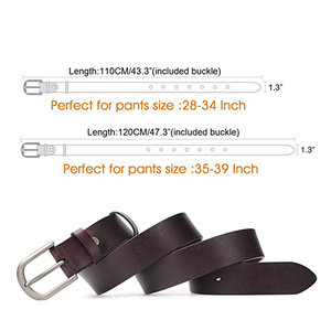 Venta caliente al por mayor nuevos cinturones de lujo de cuero genuino hebilla redonda vestidos de mujer cinturón de cuero decorativo - Product Image 2