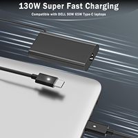 Charger Laptop USB-C 130W Perlindungan OTP DC Baru untuk XPS 15/Precision 5530/5550/5750/3560/3550/Latitude