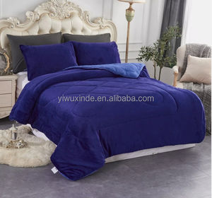 Cotton Velvet Comforter Coverlet <strong>Quilt</strong> <strong>Continental</strong> <strong>Quilt</strong> Cotton Quilted Bed Runner - Product Image 4