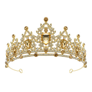 Diadème de Mariage Scintillant en Métal avec Strass et Cristaux pour Femme – Couronne Décorative et Accessoire de Spectacle - Product Image 4
