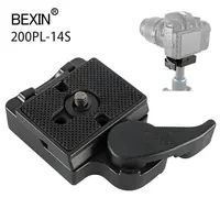 Bexin Professionele Custom Oem Dslr Camera Accessoires 200PL-14 Quick Release Qr Plaat Klem Kit Voor Manfrotto Statief Hoofd