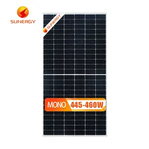 TUV CE太阳能电池板450w 455w 460w 500w面板制造商9bb perc单半切电池太阳能供应商