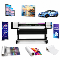 Mesin Cetak Digital Eco Solvent 1800 mm Pabrikasi Pabrik dengan Kepala Cetak I3200 Presisi Tinggi