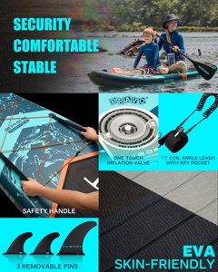 กระดานยืนพายแบบเป่าลมขนาด 11'6'' รุ่น Hot Sale Long Board Paddle พร้อมที่นั่งในตัว สำหรับตกปลา พร้อมปั๊มลม MY02 อุปกรณ์กีฬาทางน้ำ - Product Image 3