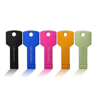 Envío Gratis a India, Memoria USB Metálica con Forma de Llave, 2GB 4GB 8GB 16GB 32GB, Logotipo Personalizado, Pendrive