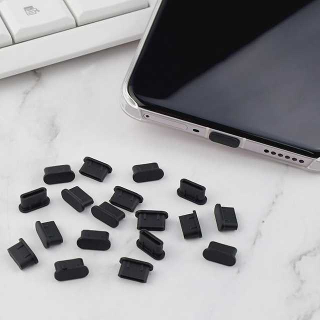 Electronic Accessories Usb C Dust Plug for Iphone Tpye C Charger Port Silicone Phone Dust Type C Ios Charging Port Plug
