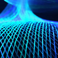 Kits de lumières LED en fibre optique IP65 en plastique pour plafond, mur, fête, décoration d'Halloween - Réseaux lumineux pour arbres de Noël