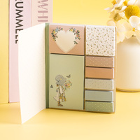 Bloc-notes autocollant personnalisé à faible MOQ, imprimé avec des dessins mignons, pour usage au bureau ou en cadeau, bloc-notes personnalisé avec logo