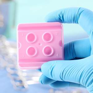 Dentista monouso Mini vassoi di miscelazione 2/4 pozzetti manuale di plastica e resina dentaria di miscelazione bene per legare i compositi - Product Image 2