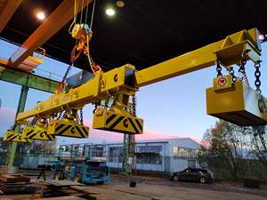 Grúa Puente y Grúa Pórtico con Electroimán para Chatarra de Hierro, Piezas de Maquinaria de Construcción con Imán de Alta Capacidad de Elevación - Product Image 2